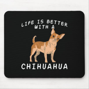 Chihuahua Love - Chiuaua Dog Mom Lovers Saying Chi Mouse Pad