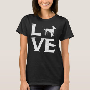 Chihuahua Love Dogs Puppies Vintage Love Animals T-Shirt