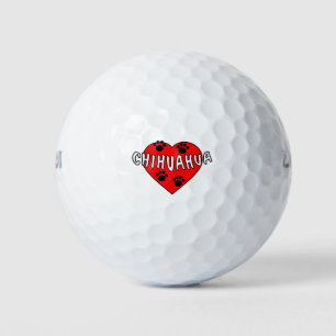 Chihuahua Love Golf Balls