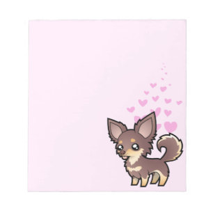 Chihuahua Love (long coat) Notepad