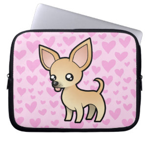 Chihuahua Love (smooth coat) Laptop Sleeve