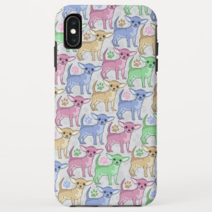Chihuahua Lover Colourful Pattern iPhone XS Max Case