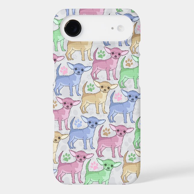 Chihuahua Lover Colourful Pattern Case-Mate iPhone Case (Back)
