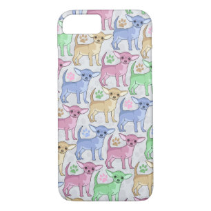 Chihuahua Lover Colourful Pattern Case-Mate iPhone Case