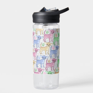Chihuahua Lover Colourful pattern Water Bottle