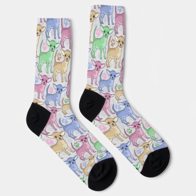 Chihuahua Lover Colourful Socks (Right)