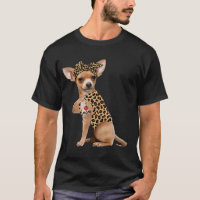 Chihuahua Lover  I Love Mom Tattoo Leopard Mother'