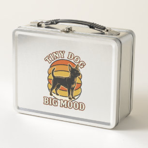 Chihuahua Lover Shirt Retro Engraved Dog Humour De Metal Lunch Box