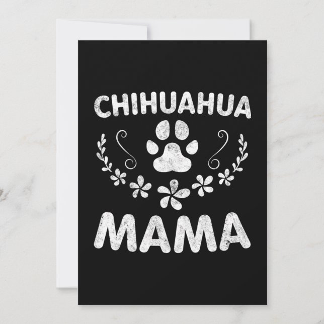 Chihuahua Mama Thank You Card (Front)