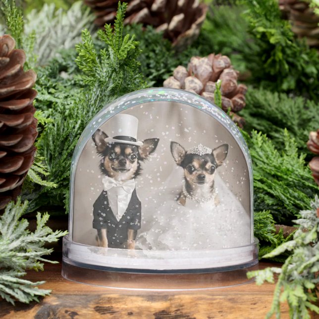 Chihuahua Mariage Globe de neige cadeau (Hiver)