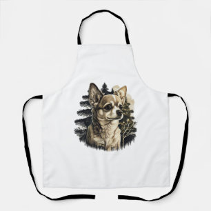 Chihuahua Merry Christmas X-Mas Tree Cute Apron