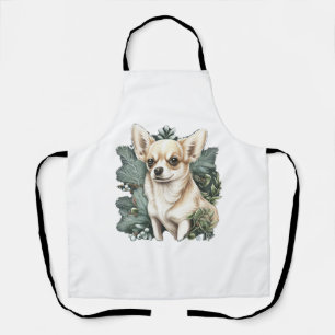 Chihuahua Merry Christmas X-Mas Tree Cute Apron