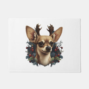 Chihuahua Merry Christmas X-Mas Tree Cute Doormat