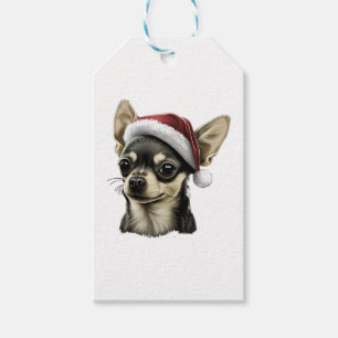 Chihuahua Merry Christmas X-Mas Tree Cute Gift Tags
