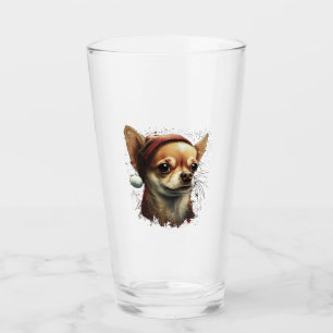 Chihuahua  Merry Christmas  X-Mas Tree  Cute Glass