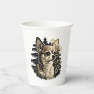 Chihuahua  Merry Christmas  X-Mas Tree  Cute       Paper Cups