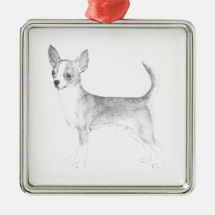 Chihuahua Metal Ornament