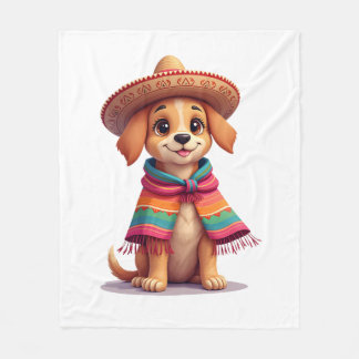 Chihuahua  Mexico  Cinco de Mayo  Funny Dog  (1) Fleece Blanket