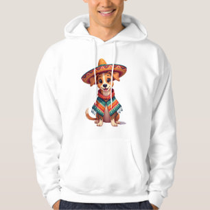 Chihuahua Mexico Cinco de Mayo Funny Dog (2) Hoodie