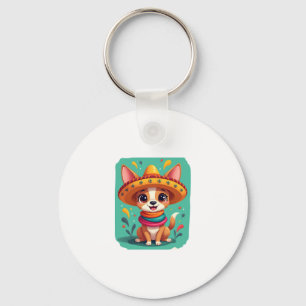 Chihuahua  Mexico  Cinco de Mayo  Funny Dog   (2) Keychain