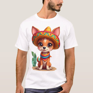 Chihuahua  Mexico  Cinco de Mayo  Funny Dog   (3) T-Shirt