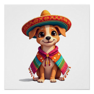 Chihuahua  Mexico  Cinco de Mayo  Funny Dog  (4) Poster