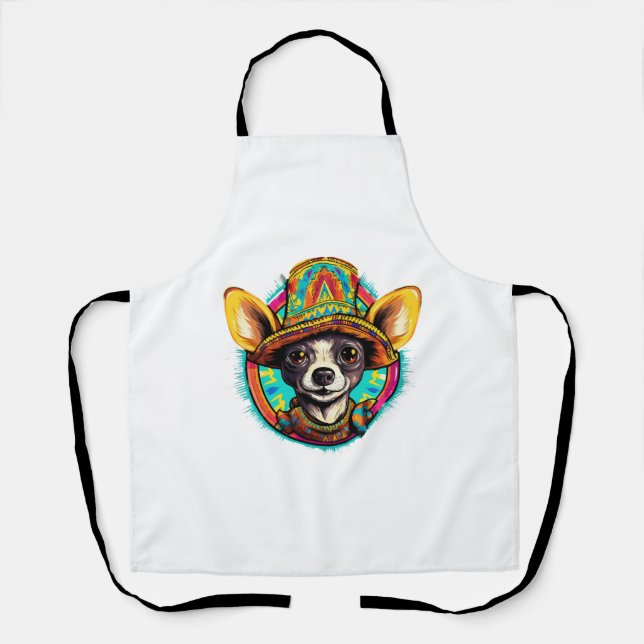 Chihuahua  Mexico  Cinco de Mayo  Funny Dog   Apron (Front)