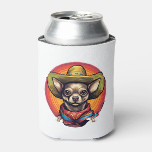 Chihuahua  Mexico  Cinco de Mayo  Funny Dog        Can Cooler