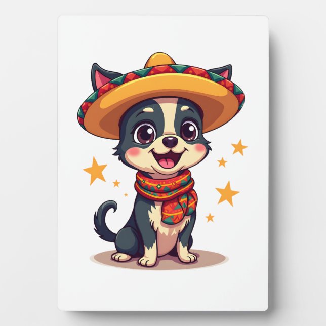 Chihuahua  Mexico  Cinco de Mayo  Funny Dog  Copy Plaque (Front)