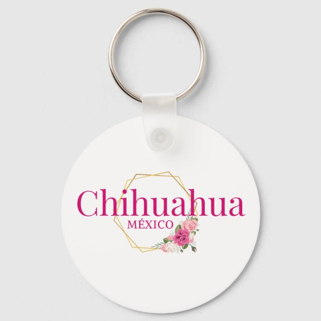 Chihuahua Mexico Travel Destination Bridesmaid  Keychain (Front)