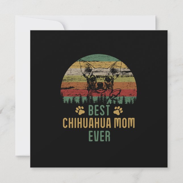 Chihuahua mom card (Front)