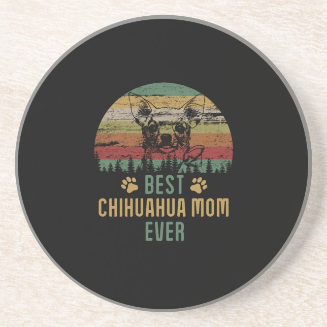 Chihuahua mom coaster (Front)