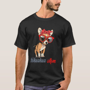 Chihuahua Mom Cute Chihuahua Sunglasses Headband D T-Shirt