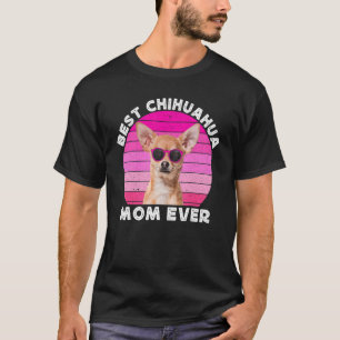 Chihuahua Mom For Women Retro Brown Chiwawa Dog M T-Shirt
