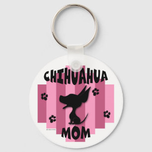 Chihuahua Mom Keychain