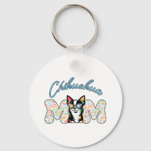 Chihuahua Mom Keychain