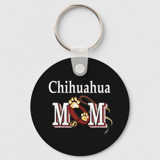 chihuahua mom Keychain (Front)
