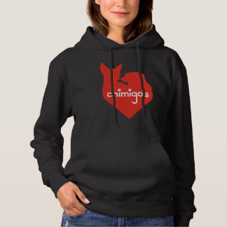 Chihuahua Mom Love Heart Chimigos Logo Hoodie