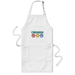 CHIHUAHUA Mom Paw Print 1 Long Apron