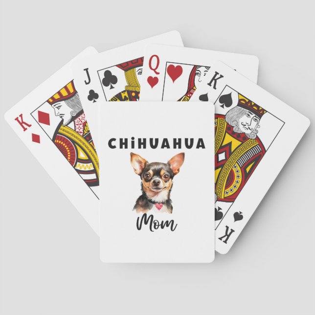 Chihuahua Mom Playing Cards (Back)