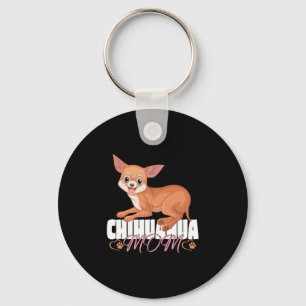 Chihuahua Mom Shirt Mothers Day Pet Owner Keychain