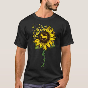Chihuahua Mom Sunflower Chiwawa Lover Gifts Dog Mo T-Shirt