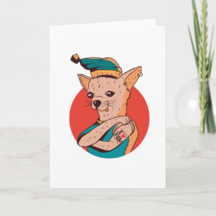 Chihuahua Mom Tattoo Card