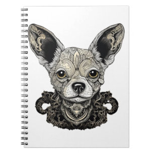 Chihuahua Mosaic Geometrical Art Dog Notebook