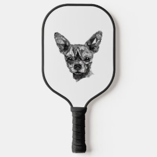 Chihuahua Mosaic Geometrical Art Dog Pickleball Paddle