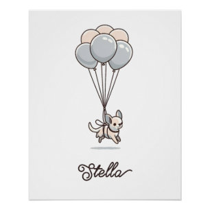  Chihuahua nursery poster