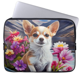 Chihuahua on a Paddle: A Scenic Adventure Laptop Sleeve
