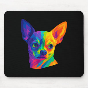Chihuahua P Art Rtrait For Dog Owners  Mouse Pad