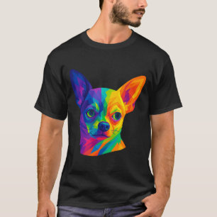 Chihuahua P Art Rtrait For Dog Owners  T-Shirt