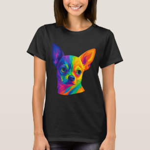 Chihuahua P Art Rtrait For Dog Owners  T-Shirt